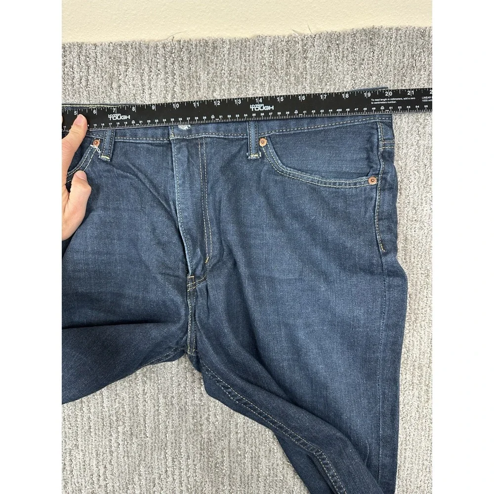Levis 514 Jeans Mens 40X30 Blue Straight Mid Rise Dark Wash Denim